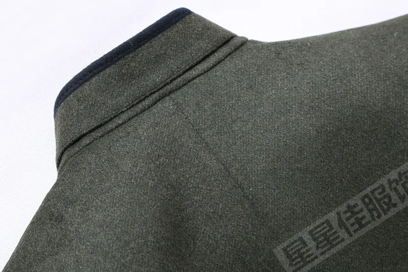 10XL 9XL 8X2018 осеннее и зимнее Новое модное деловое повседневное приталенное шерстяное пальто с воротником мужское длинное хлопковое пальто с воротником
