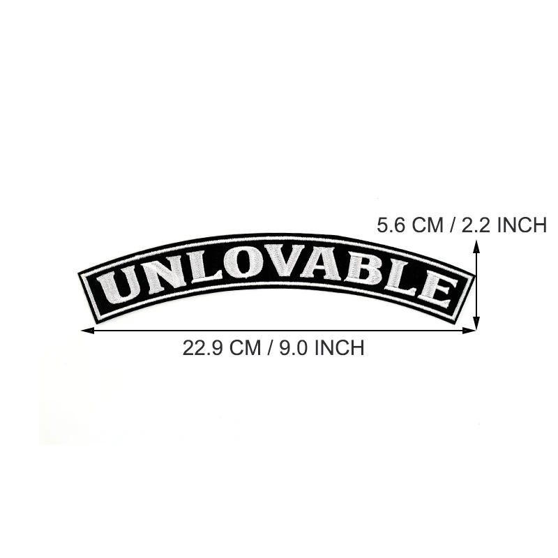 Патч черный белый Железный на патч для одежды сзади длинная большая аппликация