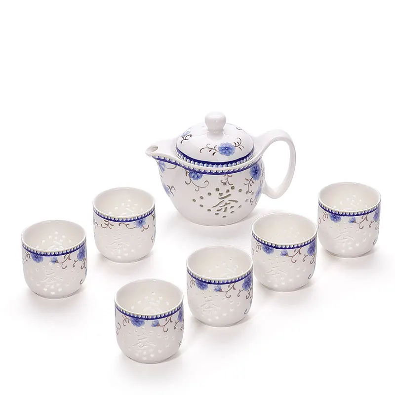 Кунг-фу Чай горшок для зеленый Улун китайская выдолбленные Керамика чашки