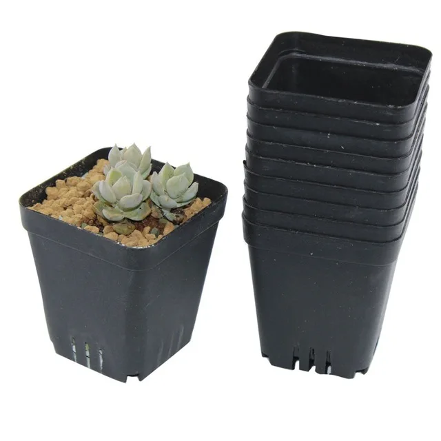 Горшок пластиковый Небьющийся для сада цветочный горшок суккулентов бонсай 7x7x8