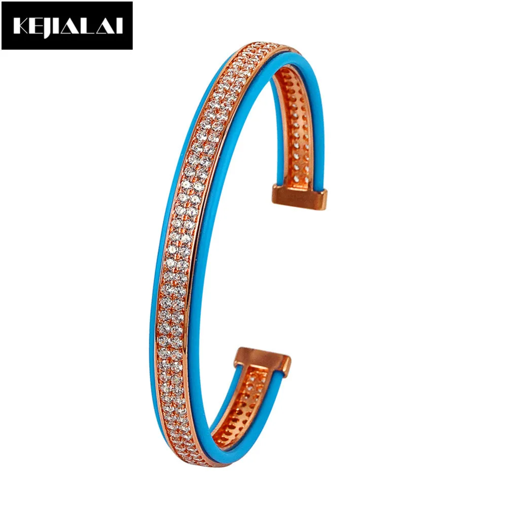 2017 Модные мужские ювелирные изделия кожаный браслет высокого качества синяя