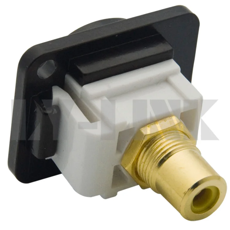 Разъем типа D мама желтого цвета|rca female|rca female to femalerca |