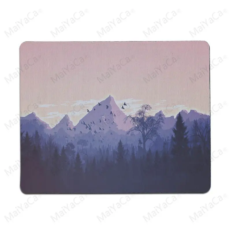 Lock Edge 18x22cm MaiYaCa простой дизайн горы Минимальный Противоскользящий прочный силиконовый компьютерный коврик Размер для 18*22 20*25 25*29 30*60 и 30*90 см - Цвет: Lock Edge 18x22cm