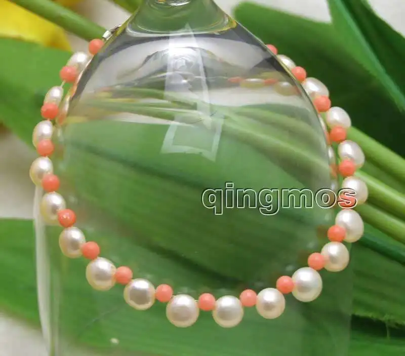 Маленький 5-6 мм розовый плоский круглый боковой Просверленный натуральный