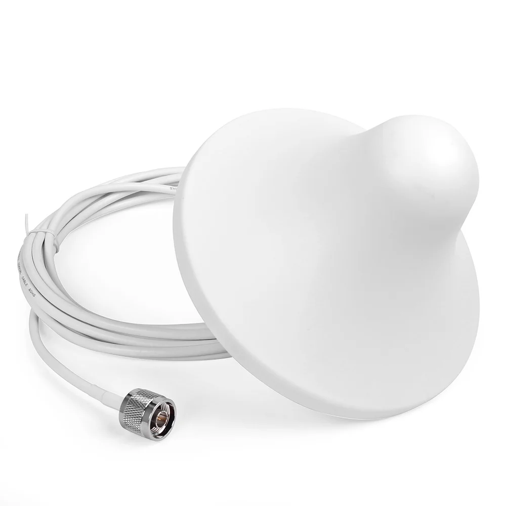 5dBi 800-2500MHz Indoor antenna 2G 3G 4G Ceiling internal Antenna with N Male Connector 10m Cable for 3G Signal Booster Repeater