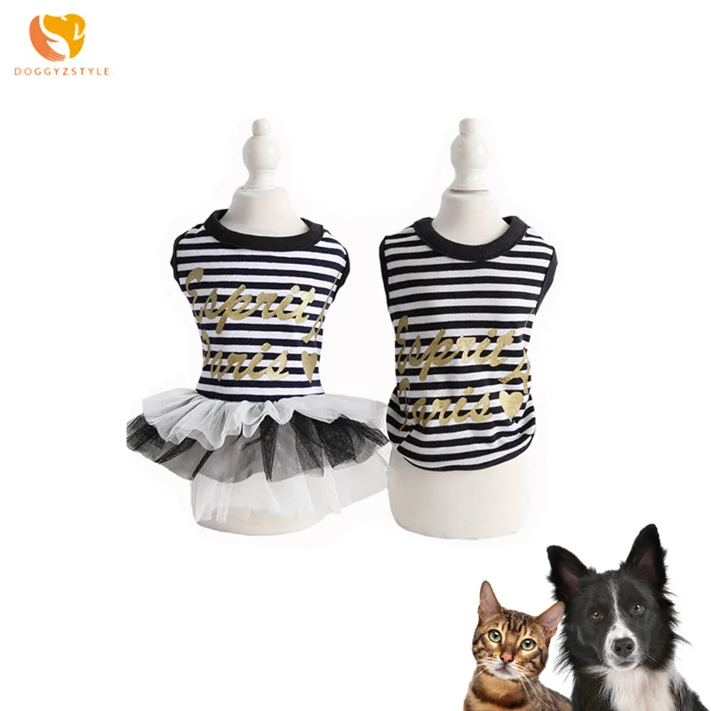 DOGGYZSTYLE одежда для домашних животных любителей собак башня платье летняя футболка