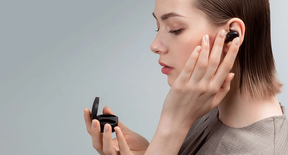 Xiaomi Redmi AirDots TWS True беспроводной Bluetooth 5,0 наушники стерео Бас активное шумоподавление с микрофоном управление AI