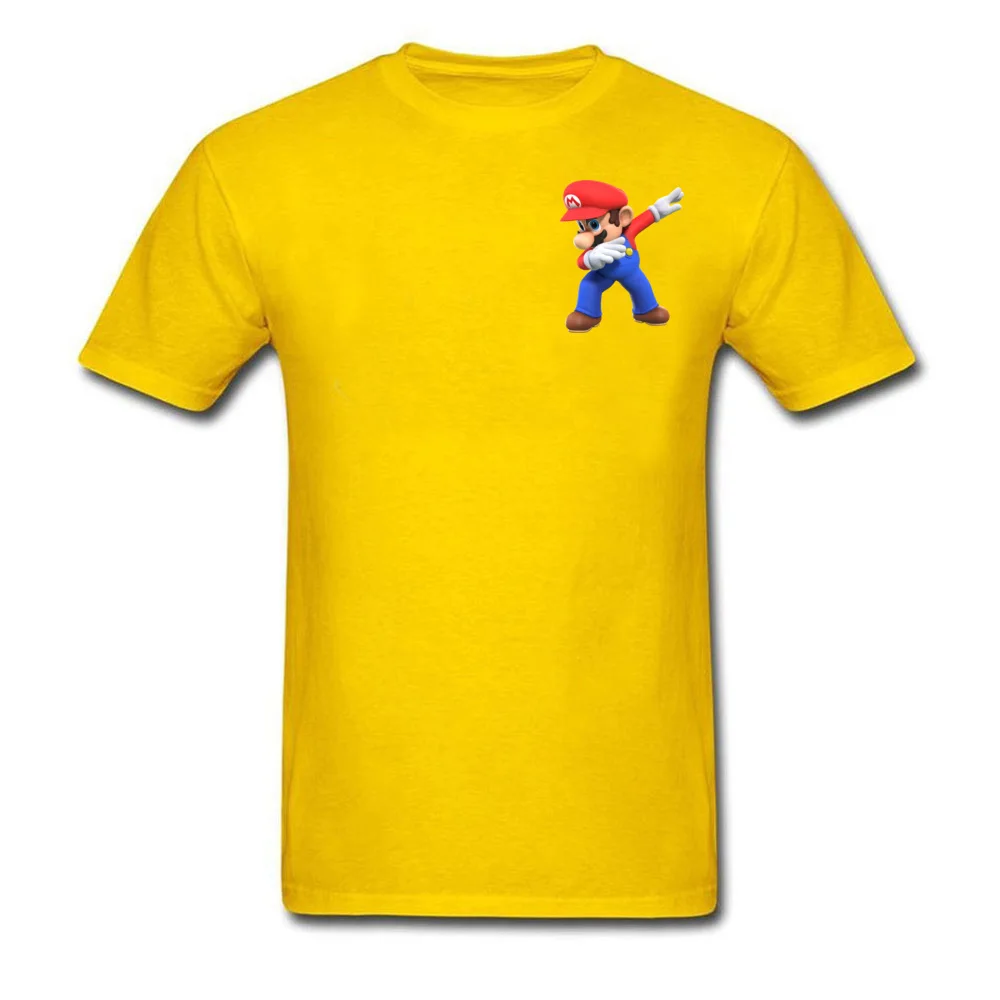 Мужские футболки 3D футболка Super Mario Bros футболка забавная одежда с принтом Марио Летние черные топы хлопковые футболки оптом - Цвет: Chest Print Yellow