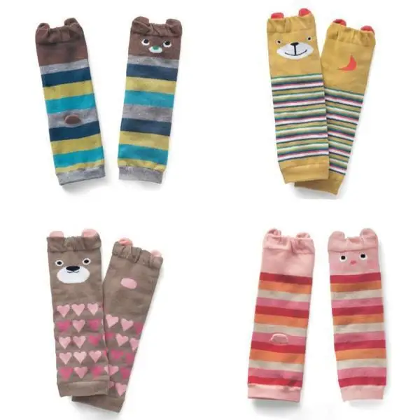 Retail Wholesale Cartoon Air Conditioning Baby Leg Warmers Boys Girls Toddler knee-length Striped Warmer |