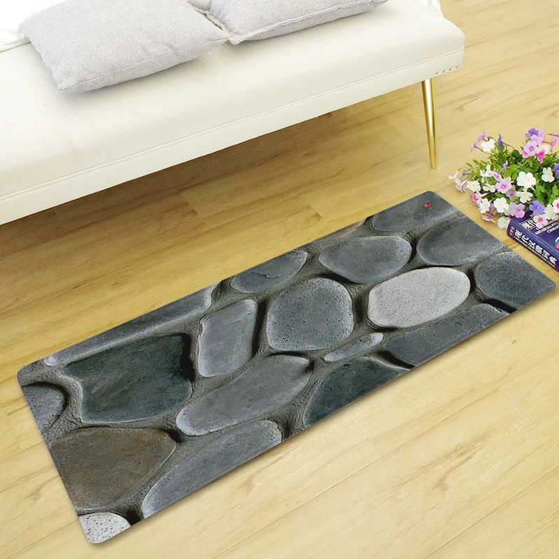 Коврик Zeegle с каменным принтом для балкона стола стула кухонный коврик