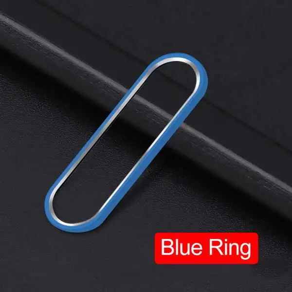Blue Ring Only Закаленное стекло для объектива камеры для OnePlus 7 Pro 6T 6, чехол, Защитное стекло для экрана+ защитное кольцо для One Plus 7 6 T, пленка - Цвет: Blue Ring Only