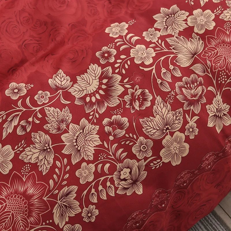 Большой красный рисунок полиэфирное волокно пододеяльник одеяло/одеяло чехол с