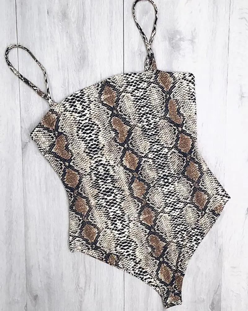 Сексуальный женский леопардовый облегающий слитный купальник пляжная одежда