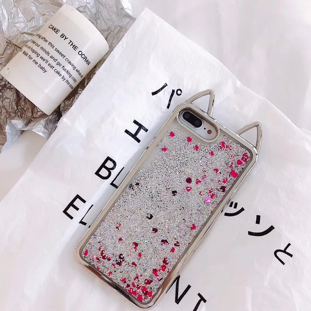 ZMASI Bling зыбучие пески телефон чехол для iPhone X чехлы 8 7 6 S Plus задняя крышка