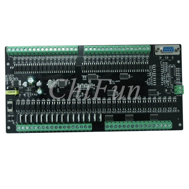 FX2N 64MT PLC промышленная плата управления 32 вход транзисторы выход Поддержка RS485 modbus