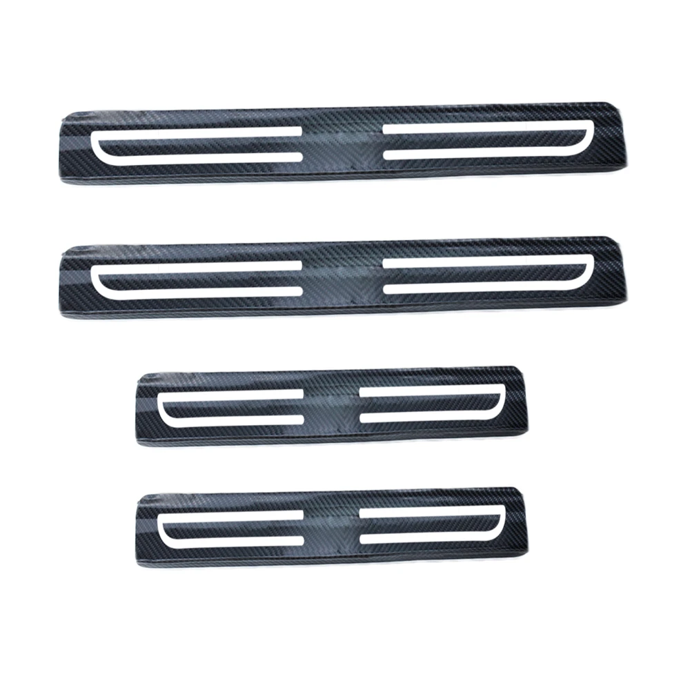 4 шт. светоотражающие дверные пороги из углеродного волокна для Nissan Tiida Sylphy SENTRA Sunny