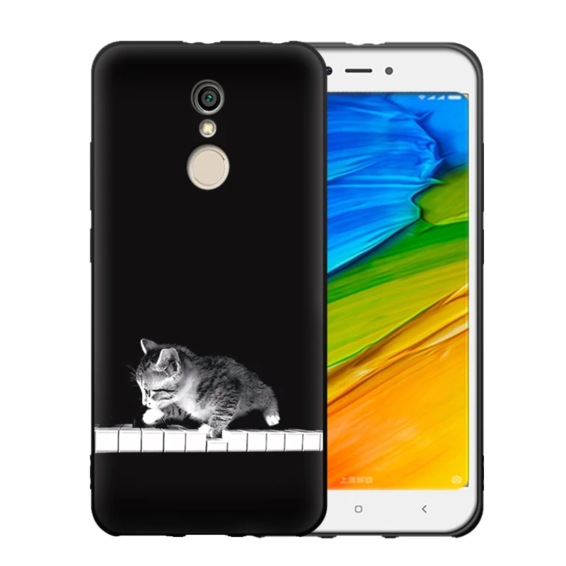 JURCHEN Phone Case For Xiaomi Redmi 5 Plus 3D Cute Cartoon Paint Silicone Cover / Capa Coque |