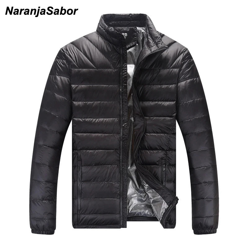 NaranjaSabor 2020 зимние теплые парки мужские пальто ультра легкие Толстые куртки