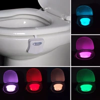 smart bathroom toilet nightlight led body motion activated onoff seat sensor lamp 8 color pir toilet night light creative