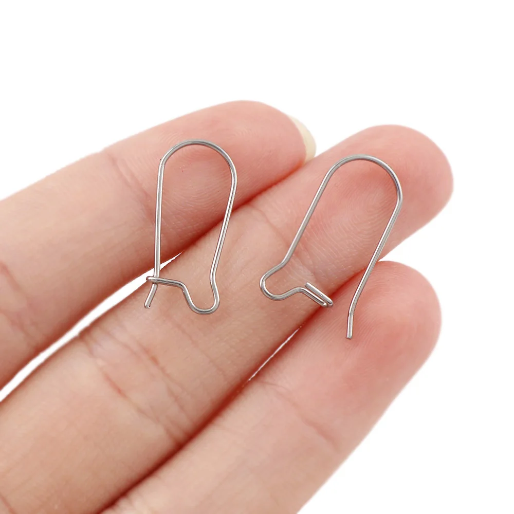 20 шт./лот модные украшения из нержавеющей стали серьги-крючки французский