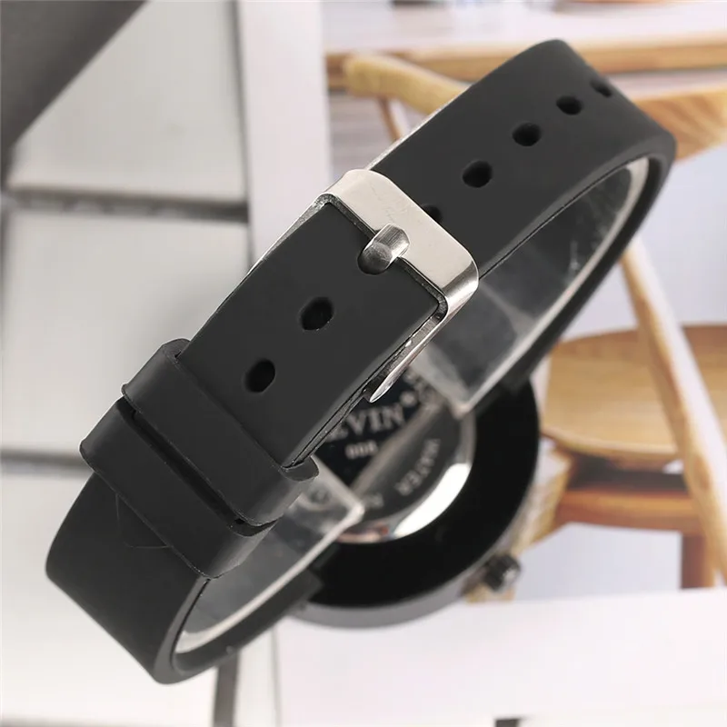 Женские кварцевые часы с силиконовым ремешком круглым циферблатом|clock fashion|watch