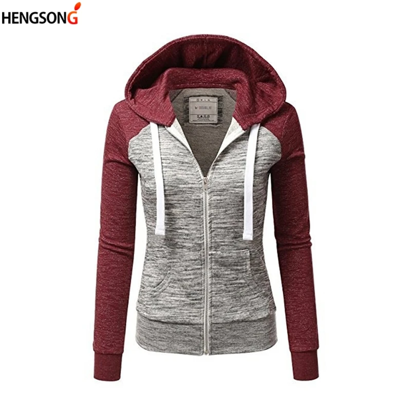 HENGSONG/Весенняя модная двухцветная ветровка с капюшоном повседневная куртка на