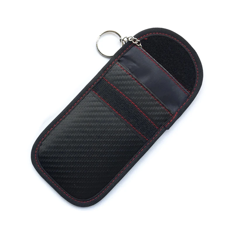 Черный сигнальный чехол для ключей блокатор входной телефон из углеродного