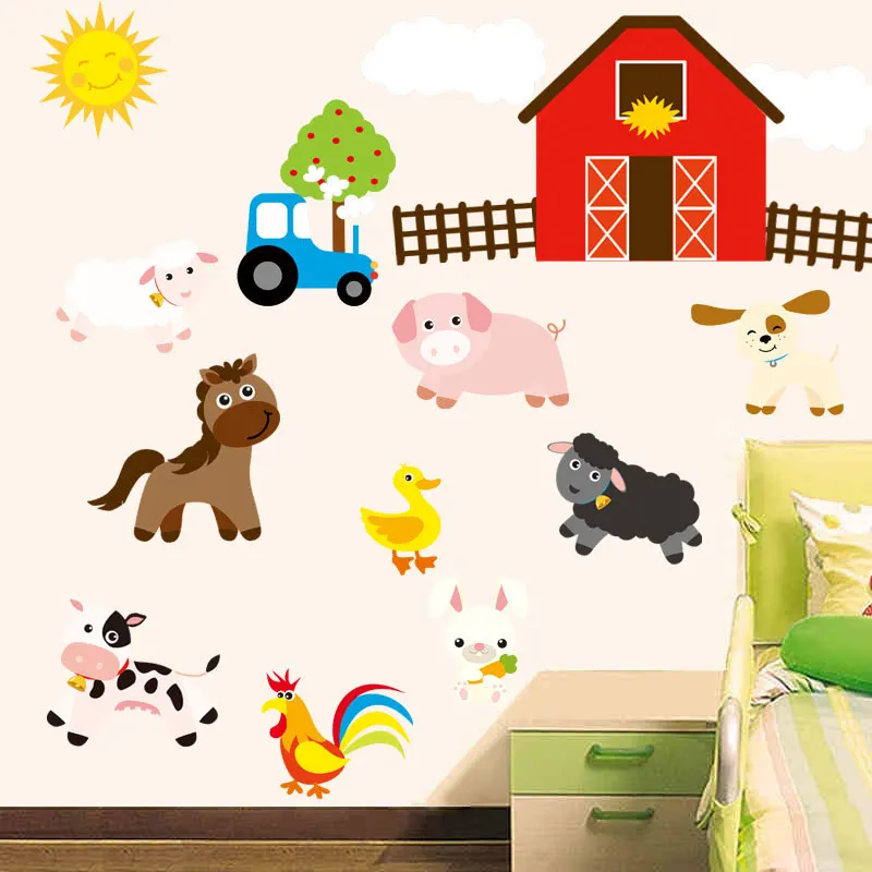 Ферма дизайн ремесла спальня детская для малышей кухонные наклейки стены в