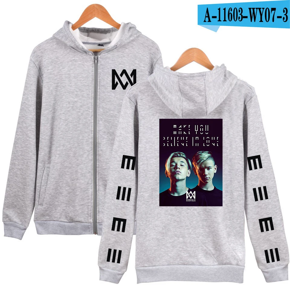 Marcus& Martinus новые ботинки из мягкой кожи на молнии толстовки Толстовка KPOP свободный и удобный на застежке-молнии, с геометрическим узором, Повседневное в стиле «хип-хоп» с молнией - Цвет: WY0703