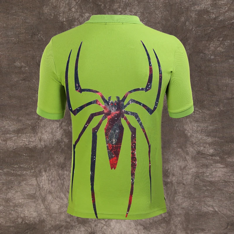 Фредди Меркьюри 2019 новые мужские Поло бусина супергерой паук лацкан рубашки поло