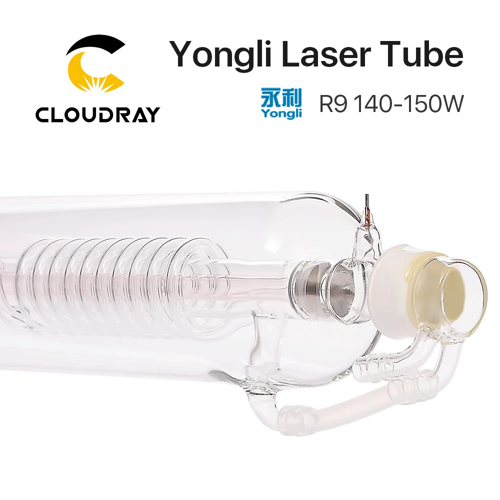 Cloudray Yongli R9 140 Вт СО2 лазерная трубка деревянная коробка упаковочная длина 1850 Dia. 80