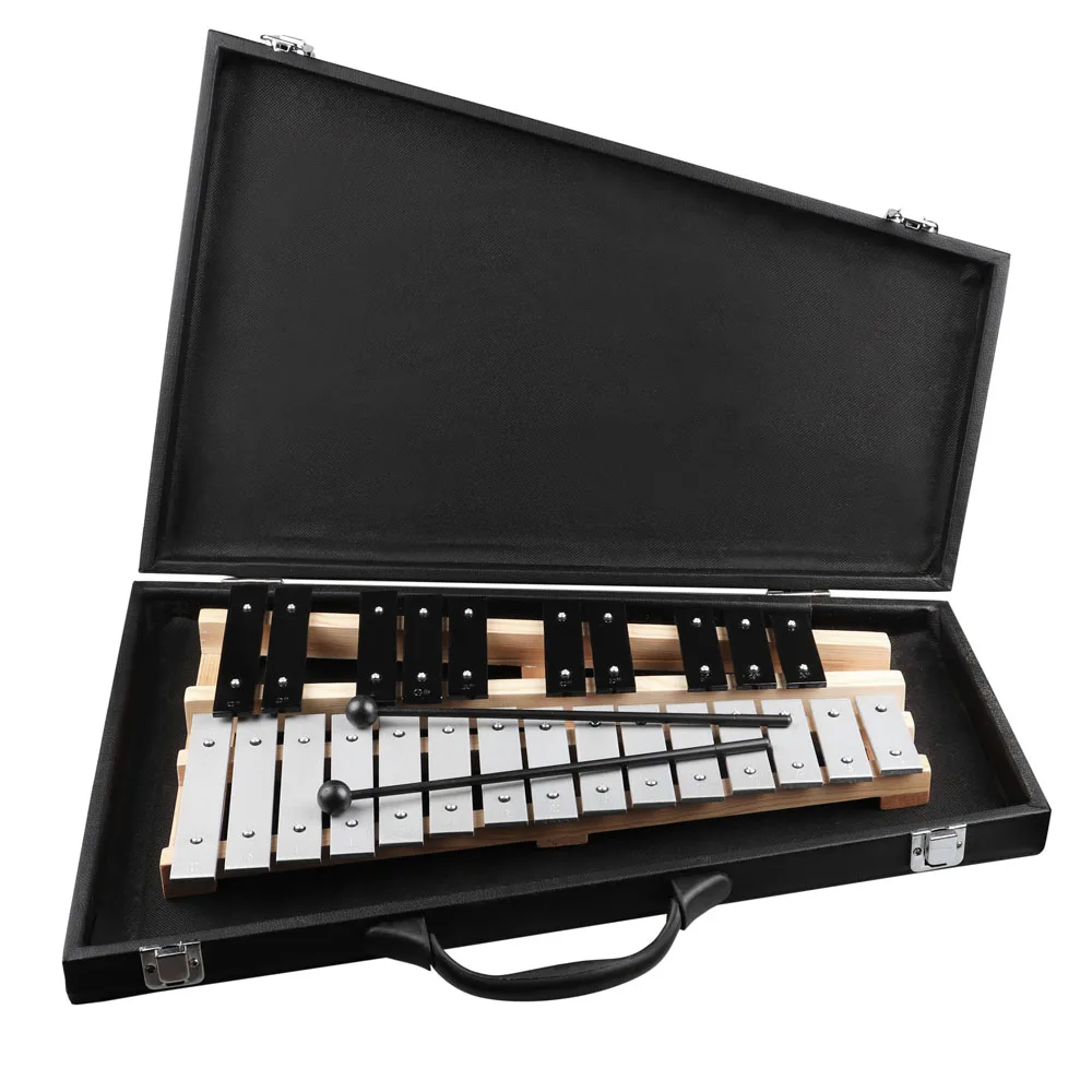 Профессиональная 25key Glockenspiel ксилофон вибрафон колокол перкуссия клавиатура с