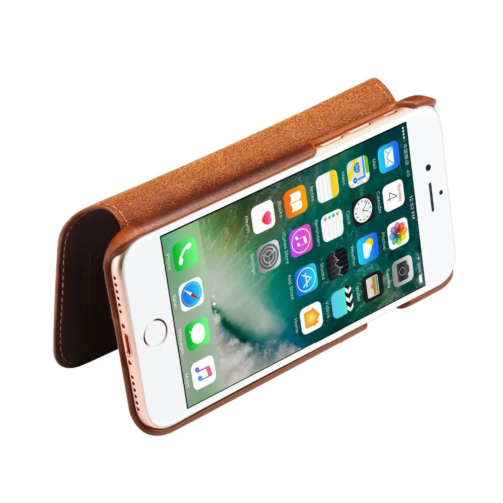 Чехол из натуральной кожи с откидной крышкой для IPhone 6 6s 7 8 Plus Роскошная ручная