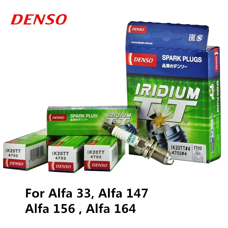 Автомобильная свеча зажигания DENSO для Alfa 33 147 156 164 Иридий-Платина IK20TT | Автомобили