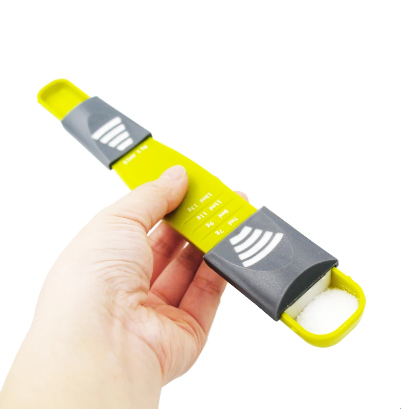 Двойной конец восемь киосков Регулируемая мерная ложка весы для выпечки