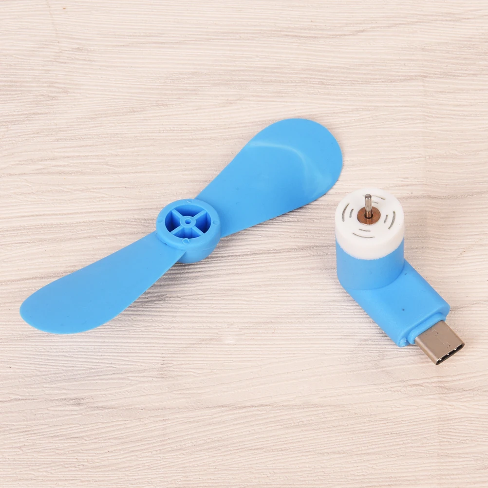 Гибкий мини вентилятор охлаждения Micro USB Type C ручной для телефонов Samsung Xiaomi