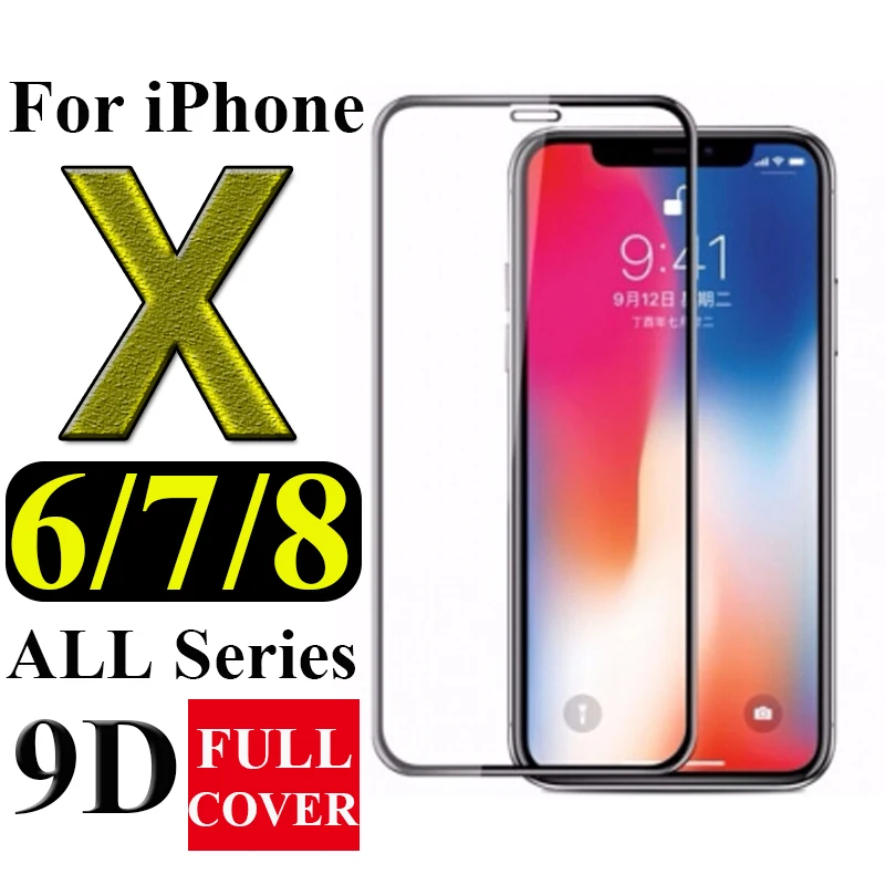 9D для Apple iphone 8 7 6 Plus защитное стекло i phone X XS XR Max защита экрана Tremp Aphone S R Закаленное