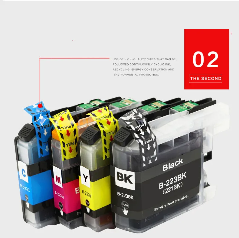 Замена картриджа befon 223 для Brother LC223 LC 223 LC223Bk картридж для DCP-J4120DW MFC-J4420DW/J4620DW 4625DW 5320DW