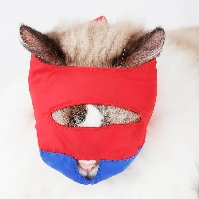 Дышащий нейлоновый Кот морда котенок антиукус маска кошки глаз защитный чехол Красота Путешествия инструмент с отверстием уход за котом поставки