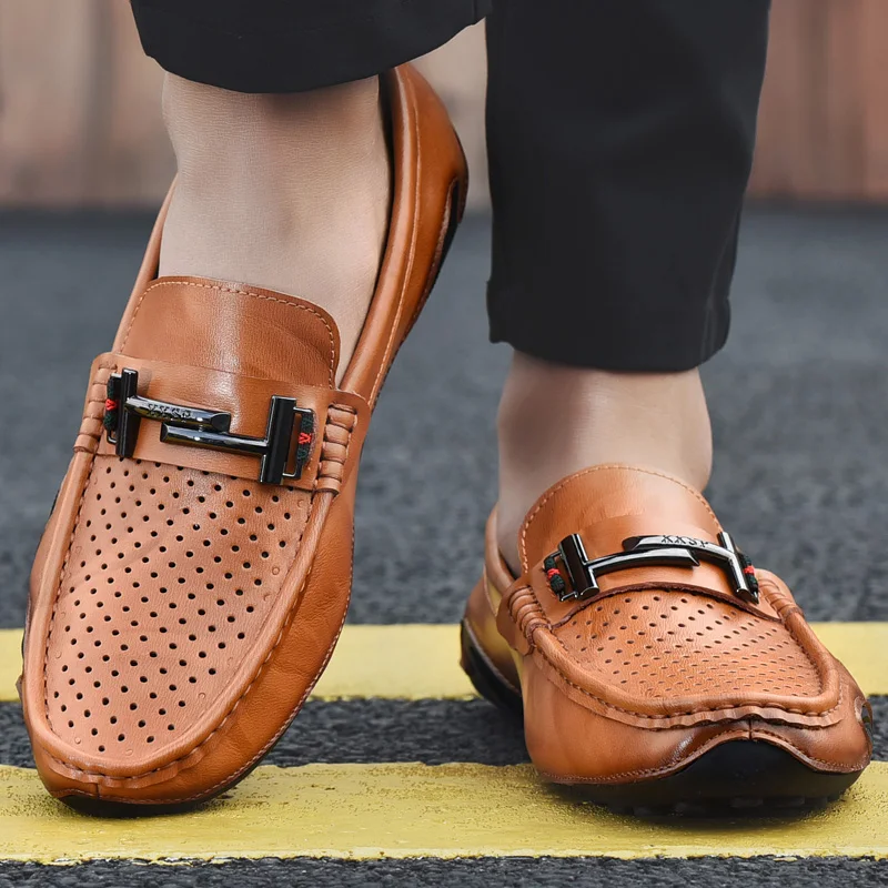 NORTHMARCH Genuine Leather Men Shoes Luxury Brand Mens Loafers Mocassim Masculino Couro Driving Schoenen Mannen | Обувь