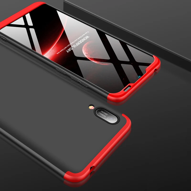 Case For Huawei Y6 Pro 2019 Cover Luxury hard protection full Phone Back Shell sFor Cases Coque Fundas | Мобильные телефоны и