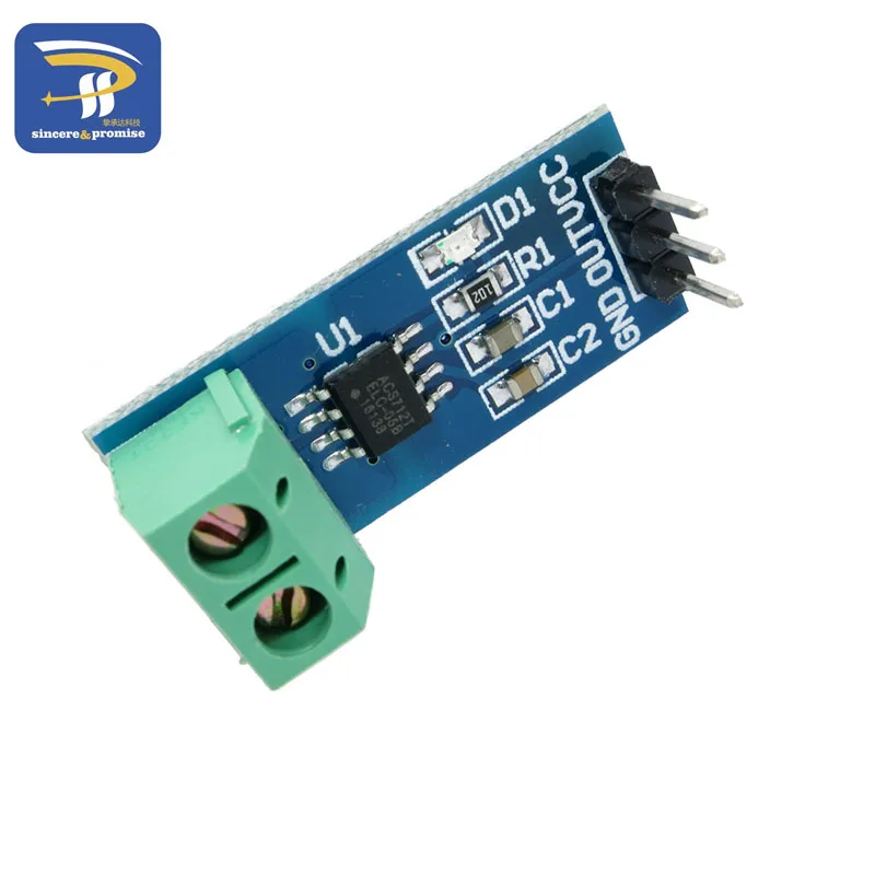 1 шт. 5A 20A 30A зал Текущий сенсор модуль ACS712 модель для arduino