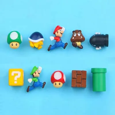 Multicolor A Мульти-кусок 3D мультфильм Супер Марио магнит на холодильник милый на холодильник, для заметок наклейка для девочек мальчиков детские игрушки подарок на день рождения - Цвет: Multicolor A