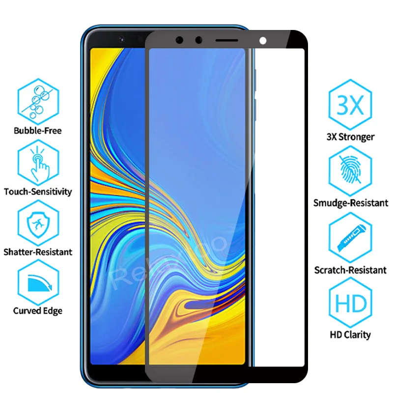 Полное покрытие, Защитное стекло для samsung Galaxy A7, закаленное стекло Sumsung A7 A 7 A750F A750, SM-A750F, защитная 3D пленка