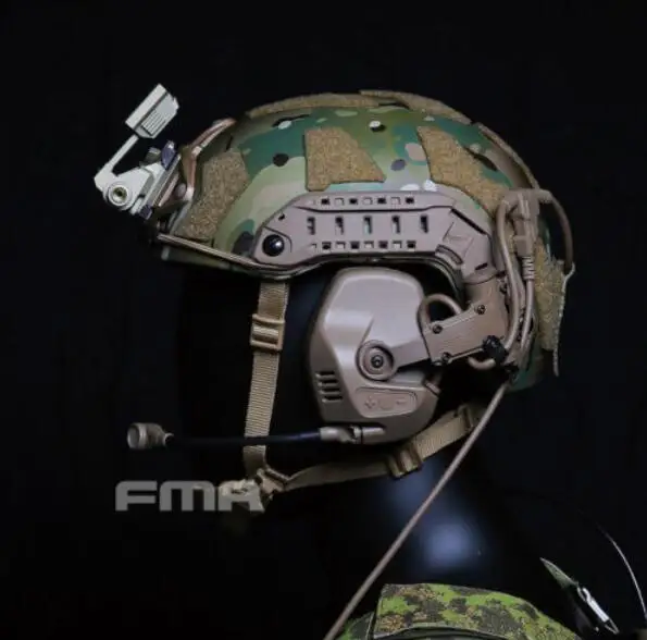 Sand Tactical RAC гарнитура с PTT для быстрого SF High-Cut Шлем рельсы
