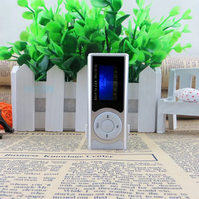 2019 блестящий мини USB Клип ЖК-экран MP3 медиаплеер Поддержка 16 Гб внешний Micro SD для