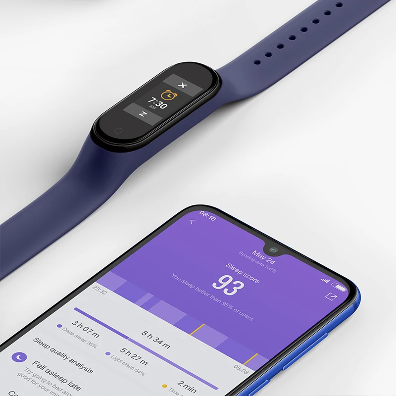Смарт браслет Xiaomi Mi Band 4 в наличии сенсорный экран AMOLED Bluetooth 5 0 5ATM