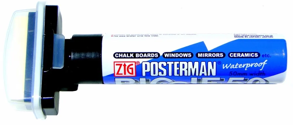 ZIG Kuretake ручки для постеров Posterman Мел маркеры BIGGIE 50 мм Водонепроницаемые кисти ручки Япония PMA-150 поп маркеры