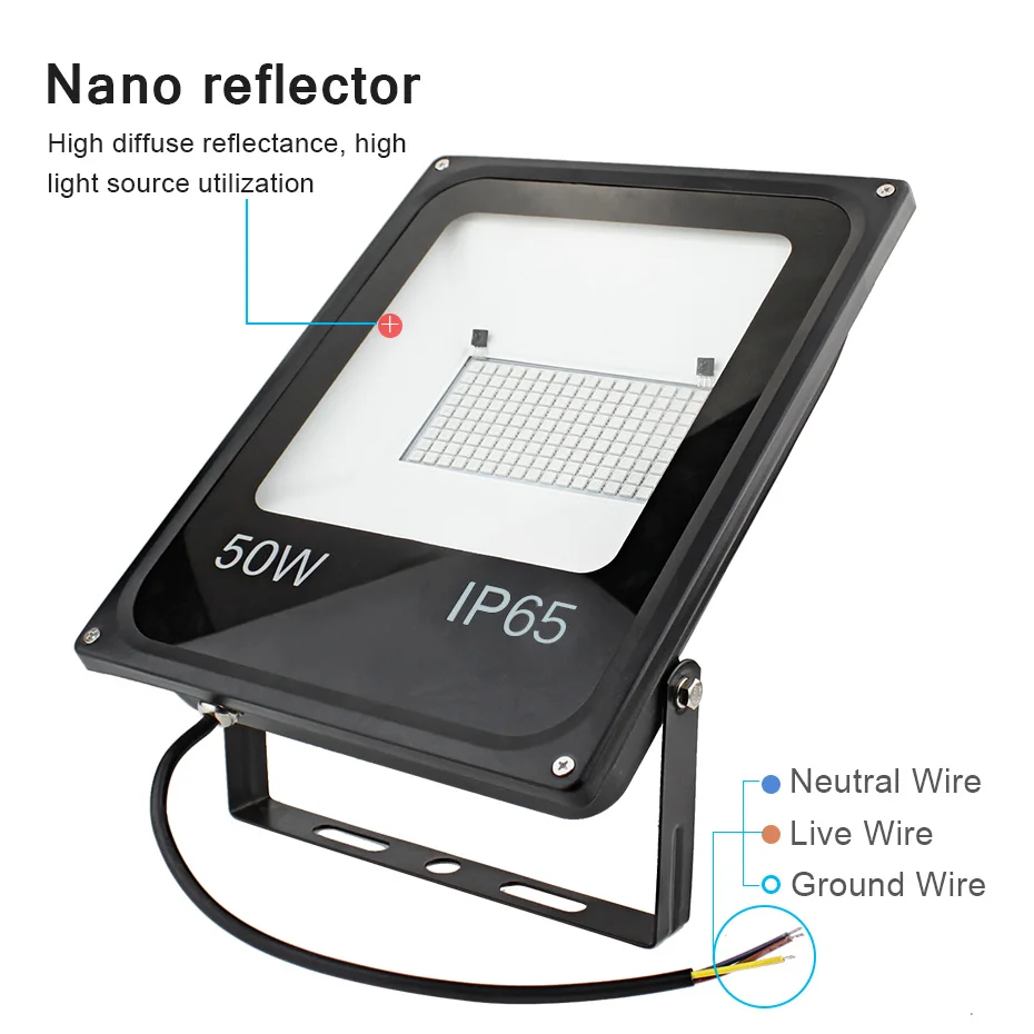 RGB светодиодный прожсветильник Тор с дистанционным управлением 20 Вт 30 50 SMD 5050 220