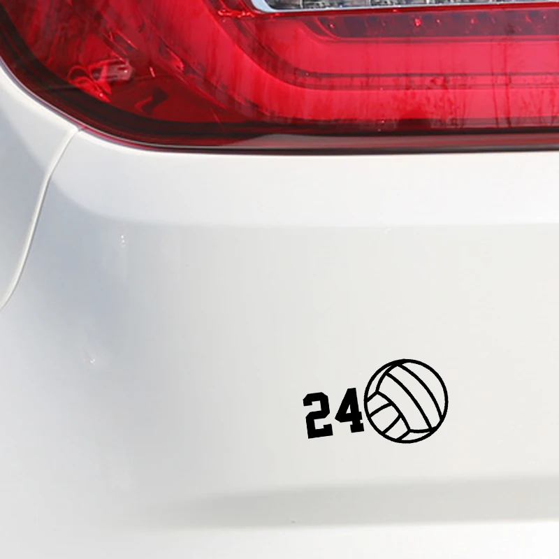 QYPF 13.1*7.7CM Interesting Volleyball Player Decor Car Modelling Sticker Vinyl High Quality Silhouette Black/Silver C16-1410 | Автомобили